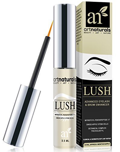 ArtNaturals-Eyelash-Growth-Serum-35ml-Thicker-Longer-Eyelashes-Eyebrows-Enhancer-with-LUSH-No-Irritation-Dermatologist-Tested-Product-Revolutionary-Pentapeptide-17-Swiss-Apple-Stem-Cells-0