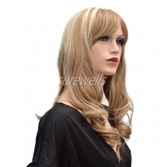 CoolLong-Brown-And-Gold-Secondary-Colors-Curly-Big-Waves-Full-fringe-bangs-hairstyleWith-Blonde-Highlights-soft-layered-flowing-curls-Hair-Style-Women-Wig-0-0