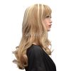 CoolLong-Brown-And-Gold-Secondary-Colors-Curly-Big-Waves-Full-fringe-bangs-hairstyleWith-Blonde-Highlights-soft-layered-flowing-curls-Hair-Style-Women-Wig-0-1