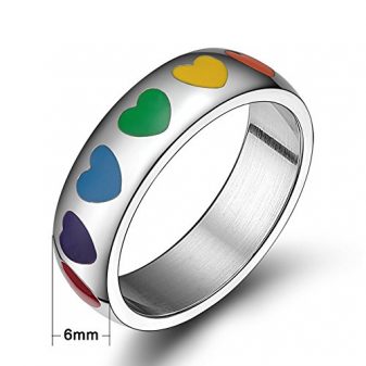 Nanafast-Titanium-Stainless-Steel-Rubber-Heart-Rainbow-Ring-Gay-and-Lesbian-LGBT-Pride-Wedding-Band-Jewelry-0-0
