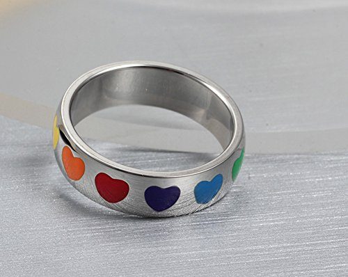 Nanafast-Titanium-Stainless-Steel-Rubber-Heart-Rainbow-Ring-Gay-and-Lesbian-LGBT-Pride-Wedding-Band-Jewelry-0-4