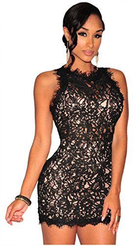 NianNvJiao-Womens-Embroidered-Lace-Solid-Color-Custom-Fit-Popular-Dress-0
