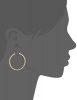Platinum-or-Gold-Plated-Sterling-Silver-Swarovski-Zirconia-Round-Cut-Hoop-Earrings-15-Diameter-0-0