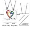 Stainless-Steel-Rainbow-Puzzle-Heart-Pendant-Necklace-for-Gay-Lesbian-PrideFree-Chain-20-inch-0-0