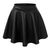 Zeagoo-Women-Winter-Synthetic-Leather-High-Waist-Midi-Maxi-Long-Skirt-0-0