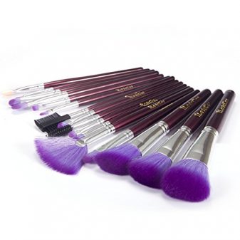 iLoveCos-Makeup-Brushes-Set-16PCS-Eyeshadow-Lip-Brush-Set-Multifunctional-Premium-Wood-Handle-Foundation-Blending-Blush-Cosmetics-Eyeliner-Face-Powder-Makeup-Brush-Kit-With-Portable-Makeup-Bag-0-3