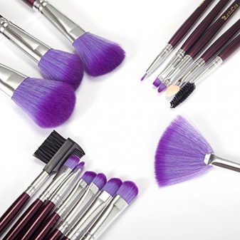 iLoveCos-Makeup-Brushes-Set-16PCS-Eyeshadow-Lip-Brush-Set-Multifunctional-Premium-Wood-Handle-Foundation-Blending-Blush-Cosmetics-Eyeliner-Face-Powder-Makeup-Brush-Kit-With-Portable-Makeup-Bag-0-4