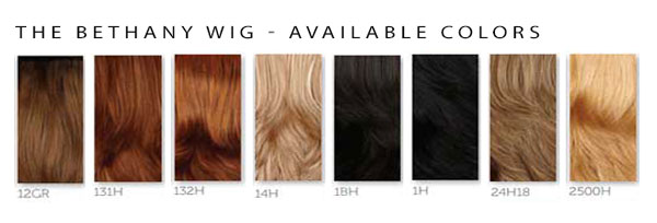 The Bethany Wig - Available Colors & Swatches