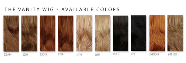 The Vanity Wig - Available Colors & Swatches
