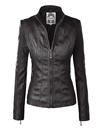 MBJ-WJC877-Womens-Panelled-Faux-Leather-Moto-Jacket-XS-BLACK-0