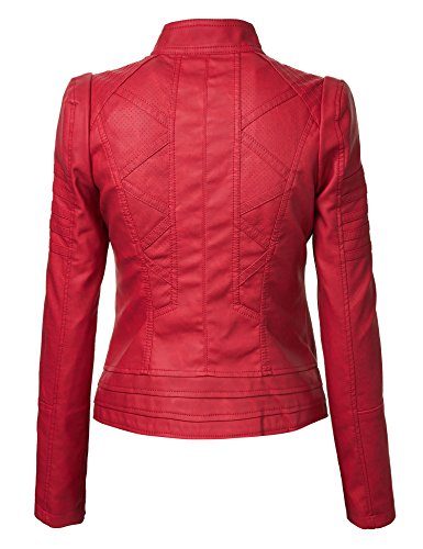 MBJ-Womens-Faux-Leather-Zip-Up-Moto-Biker-Jacket-With-Stitching-Detail-0-0