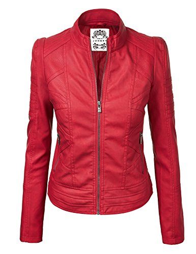 MBJ-Womens-Faux-Leather-Zip-Up-Moto-Biker-Jacket-With-Stitching-Detail-0