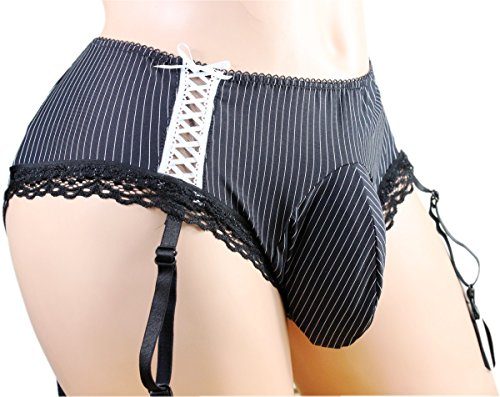 SISSY-pouch-panties-waist-size-32-38-silky-garter-panties-bikini-sexy-for-men-HDD-0