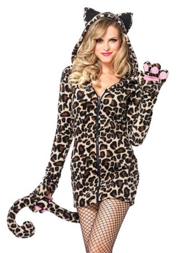 Womens Cozy Leopard Costume by Leg Avenue