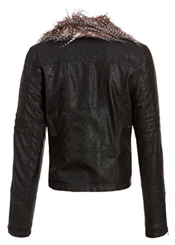 Womens-PU-Faux-Leather-Slim-Fit-Biker-Moto-Jacket-with-Faux-Fur-Collar-0-0