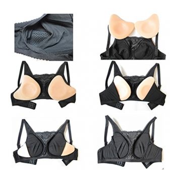 Crossdresser Pocket Bra for Silicone Breast Forms by Beautylife (Black or  Red)