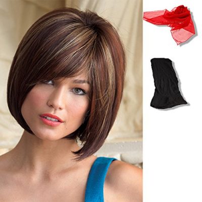 Bundle-3-items-Jolie-by-Noriko-Chiffon-Scarf-Black-Wig-Cap-Liner-0