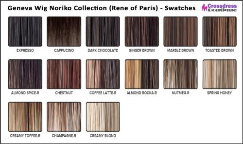 Geneva Noriko Wig Rene Of Paris Color Swatch