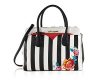 Betsey-Johnson-Be-Mine-Embroidery-Dip-Removable-Pouch-Satchel-Bag-Stripe-0