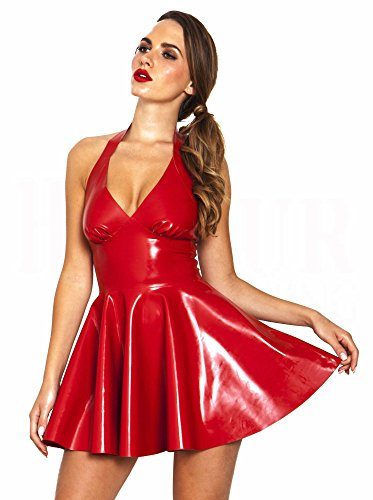 Fashion-Queen-Womens-Sexy-Black-Red-Halter-PVC-Mini-Dress-Side-Zip-Backless-Clubwear-0-2