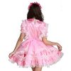 GOceBaby-Sissy-Girl-Maid-Lockable-Pink-Organza-Satin-Dress-Costume-Crossdress-0-5