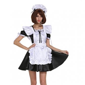 GOceBaby-Sissy-Maid-Sexy-Back-Tied-Satin-Dress-Crossdressing-Two-Ways-Wear-0-5
