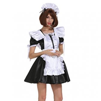GOceBaby-Sissy-Maid-Sexy-Back-Tied-Satin-Dress-Crossdressing-Two-Ways-Wear-0-6