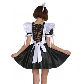 Details about   PVC Sissy boy Maid vinyl mini Dress/Romper Tailor-Made 
