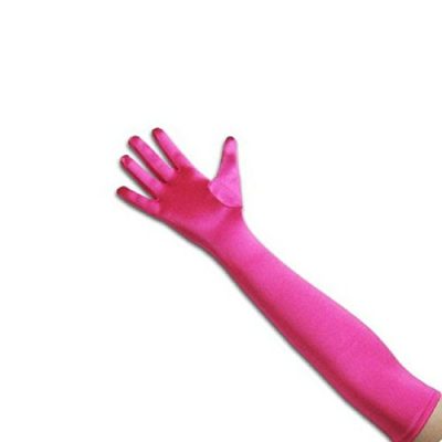 GYBest-Classic-Adult-Size-21-Long-Party-Bridal-Dance-Opera-Length-Satin-Gloves-Hot-pink-0