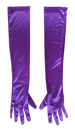 GYBest-Classic-Adult-Size-21-Long-Party-Bridal-Dance-Opera-Length-Satin-Gloves-Purple-0