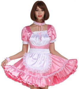Gocebaby Sissy Girl Crossdresser French Maid Uniform Corset Style Baby Pink