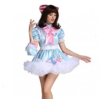 Gocebaby-Sissy-Girl-Lockable-Maid-Bow-Dress-Stain-Puffy-Crossdress-Uniform-Costume-0-3