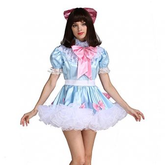 Gocebaby-Sissy-Girl-Lockable-Maid-Bow-Dress-Stain-Puffy-Crossdress-Uniform-Costume-0-4