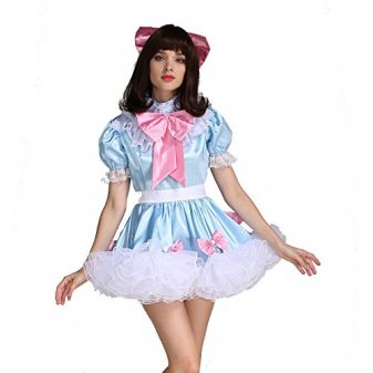 Gocebaby-Sissy-Girl-Lockable-Maid-Bow-Dress-Stain-Puffy-Crossdress-Uniform-Costume-0-5
