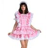 Gocebaby-Sissy-Girl-Maid-Satin-Pink-Lockable-Dress-Costume-Uniform-Crossdressing-0-4