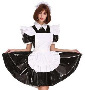 Gocebaby Sissy Maid Lockable Black Crossdressing Dress Plus Size Costume