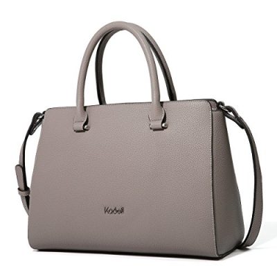 Kadell-Womens-Vintage-Soft-Leather-Handbag-Tote-Satchel-Shoulder-Bag-Top-Handle-Purse-Dark-Grey-0