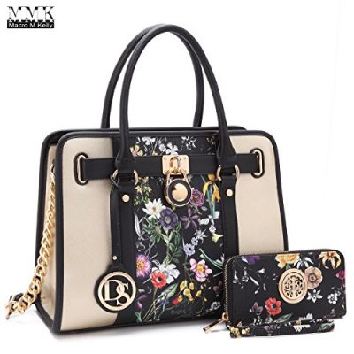 MMK-collection-Fashion-Handbag-with-coin-purseXL-11-Classic-Women-Purse-Handbag-for-Women-Signature-fashion-Designer-Purse-Perfect-Women-Satchel-Purse-XL-02-7103W-BKF-0