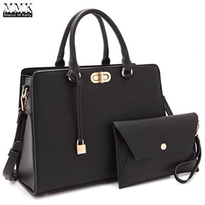 MMK-collection-Fashion-Handbag-with-coin-purseXL-11-Classic-Women-Purse-Handbag-for-Women-Signature-fashion-Designer-Purse-Perfect-Women-Satchel-Purse-XL-23-7581-BK-0