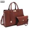 MMK-collection-Fashion-Handbag-with-coin-purseXL-11-Classic-Women-Purse-Handbag-for-Women-Signature-fashion-Designer-Purse-Perfect-Women-Satchel-Purse-XL-23-7581-Brown-0