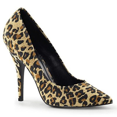 PLEASER-High-Heel-Classic-Pump-Womens-Heels-Shoes-SEDUCE-420-Leopard-Print-7-0