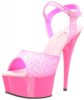 Pleaser-Womens-Delight-609-Ankle-Strap-SandalNeon-Hot-Pink-GlitterHot-Pink5-M-US-0