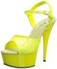 Pleaser-Womens-Delight-609-Ankle-Strap-SandalNeon-Yellow-GlitterYellow5-M-US-0