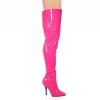 Pleaser-Womens-Seduce-3010-Thigh-High-BootHot-Pink-Patent6-M-US-0