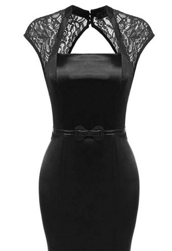 Sexy Mermaid Lace Square Neck V Neck Back Crossdresser Gown And