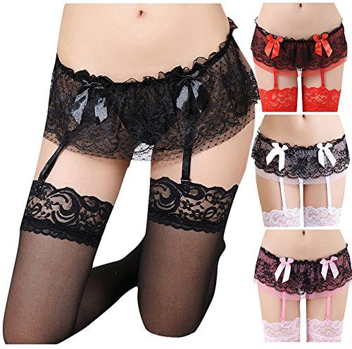 Adulove-Garter-Belt-Womens-4-Pack-Suspender-Belt-Set-with-Straps-and-Clips-for-Stockings-0-3