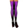 Kshion-Women-Sexy-Club-Comfortable-Thigh-high-Stockings-Leather-Lace-Bow-Long-Socks-Purple-0
