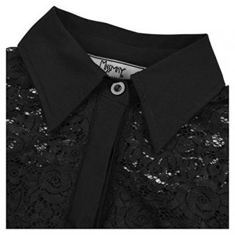 MissMay-Womens-Vintage-1950s-Style-34-Sleeve-Black-Lace-Flare-A-line-Dress-0-2