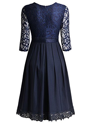 MissMay-Womens-Vintage-Half-Sleeve-Floral-Lace-Cocktail-Party-Pleated-Swing-Dress-0-2