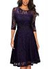 Miusol-Womens-Vintage-Floral-Lace-23-Sleeve-Cocktail-Evening-Party-Dress-Medium-Black-and-Purple-0